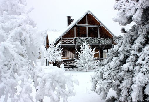 A beautiful cottage,Northern Caucasus,Russia.