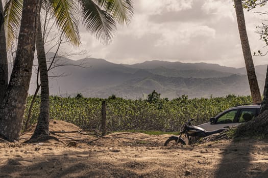 PLAYA LIMON, DOMINICAN REPUBLIC 28 DECEMBER 2019: Dominican republic mountains