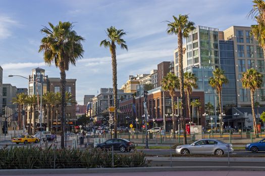SAN DIEGO , CA - MAY 05 : In spring day on the Streets of San Diego city,California,America on May 05,2014.