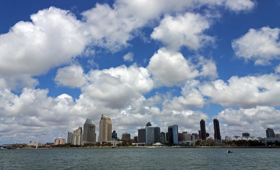 Panorama of the skyline of San Diego,California,USA.