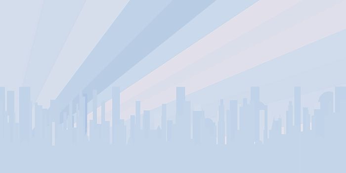 A pale misty morning cityscape shown as a background image