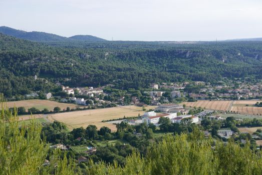 view of Simiane from Teril, France