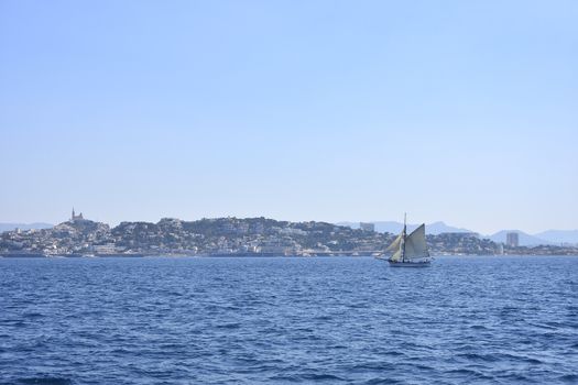 sea ​​trip around the city of Marseille and the creeks, France