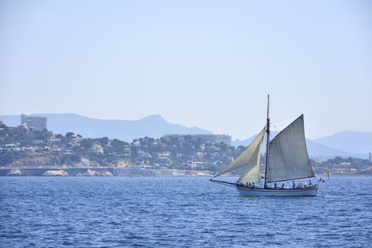 sea ​​trip around the city of Marseille and the creeks, France