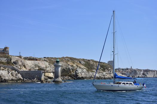 sea ​​trip around the city of Marseille and the creeks, France