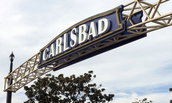CARLSBAD,CA - NOVEMBER 11,2016:Entrance to the Carlsbad,California,United States.