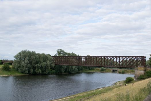 Old Steel Bridge in Germany