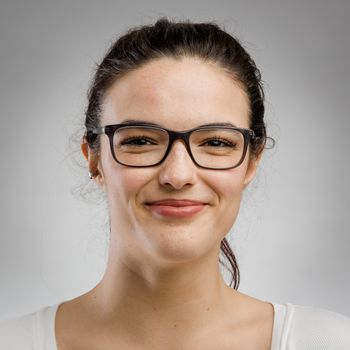 Cute portrait of a happy woman 