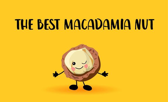 Macadamia nut character. Lovely wholesome food. Proteins and vegetarianism.
