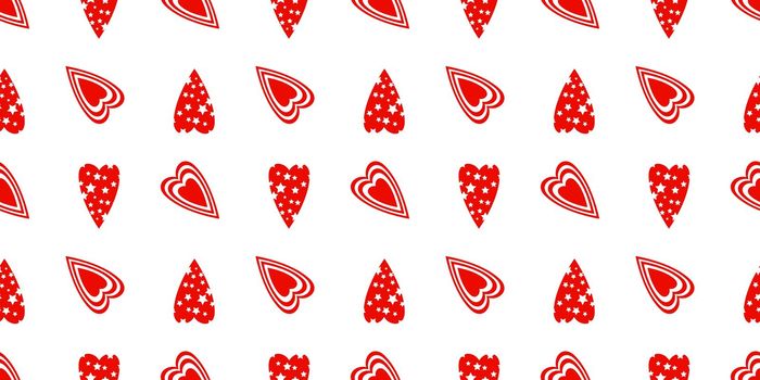 Seamless Pattern For Valentine's Day. The 14th of February. St. Valentine's Day. Heart.