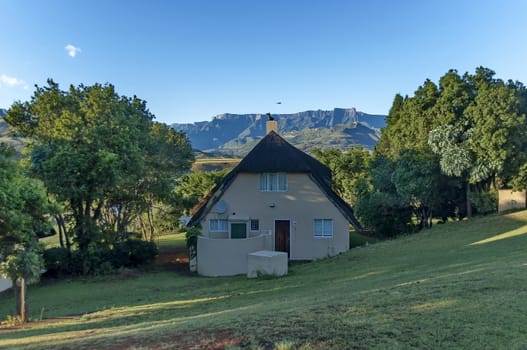 Rest houses in Royal Natal Park Drakensberg mountain, South Africa