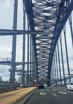 Traffic on Sydney Harbour Bridge, Australia