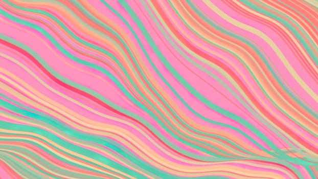 3d illustration, abstract geometric backgrounds, multicolour independent lines