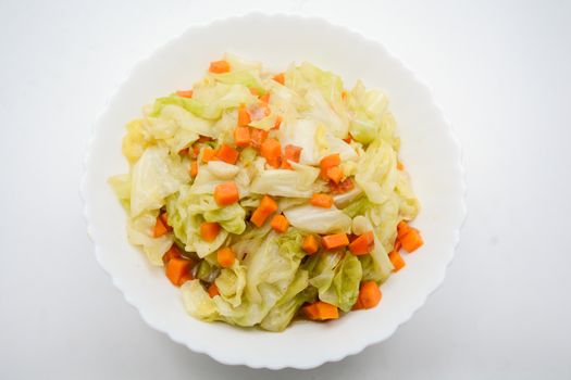 Fried Cabbage With Fish Sauce. it is a simple menu, make the fish sauce to be good smell on the surface of the pan. When sauce is heated, the water will evaporate, leaving only dried salt and fish.