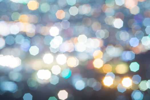 Abstract, Beautiful Bokeh landscape of city at night, Bokeh light and blur city sunset
