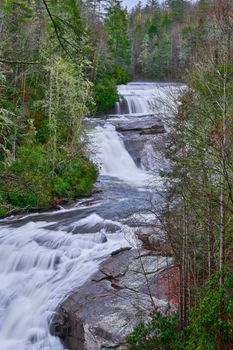 Triple Falls in the Dupont State Forest in North Carolina.