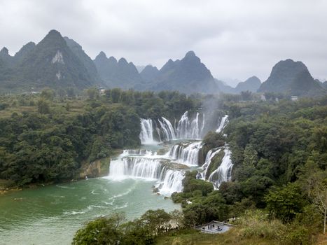 The Detian Falls in Chongzuo of Guangxi, China.