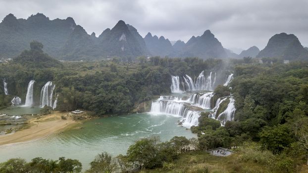 The Detian Falls in Chongzuo of Guangxi, China.