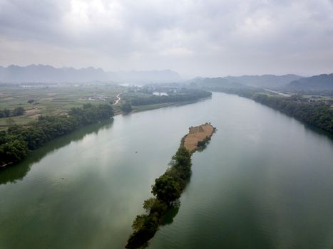 The Zuo river in karst mountains of Guangxi, China.