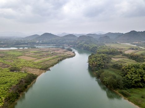 The Zuo river in karst mountains of Guangxi, China.