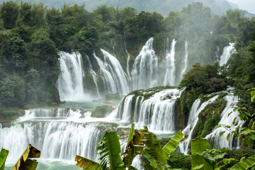 The Detian Falls in Chongzuo of Guangxi, China.