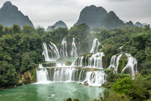 The Detian Falls in Chongzuo of Guangxi, China.