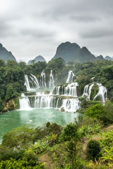 The Detian Falls in Chongzuo of Guangxi, China.