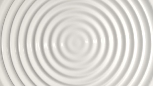 3d illustration of top view of a wavy milk liquid.