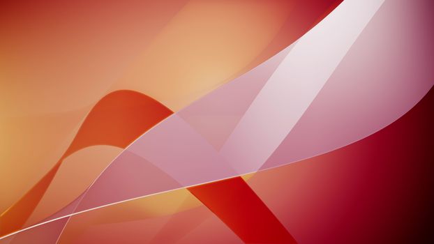 3d rendering of Abstract wave element for design. Stylized line art background. Colorful shiny wave with lines created using blend tool. Curved wavy line, smooth stripe.