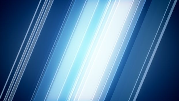 Impressive 3d illustration of Blue Abstract Background with smooth diagonal lines