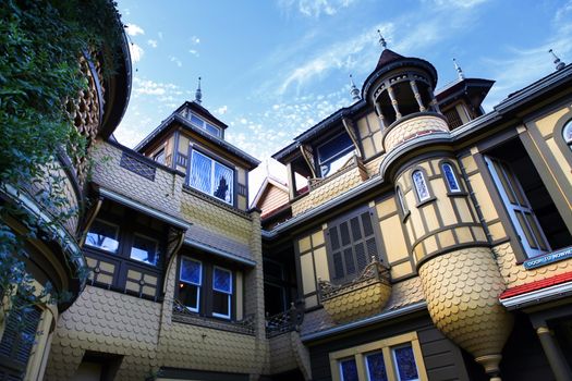 The Winchester Mystery House - the house number 525 on Winchester Boulevard in San Jose