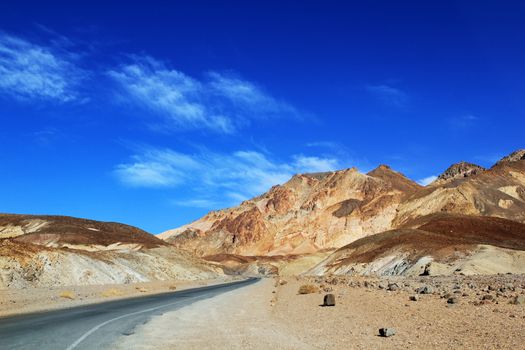 Famous view over Death Valley National Park. USA