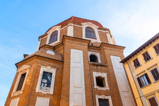 Facade detail of Medici Chapel. Tombs of the powerful Tuscan Dynasty. Florence, Tuscany, Italy.