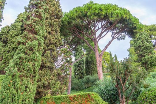 Gardens of Saint Clotilde in Lloret de Mar, Costa Brava, Catalonia, Spain