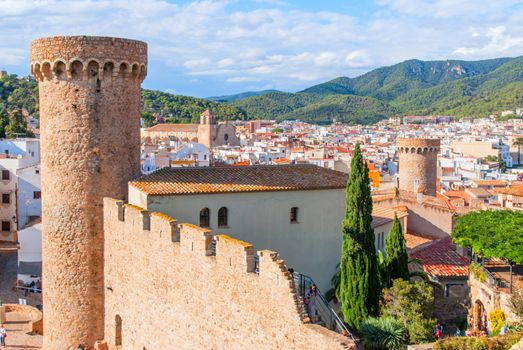 The fortress of Vila Vela in Tossa de Mar. Spain, Catalonia