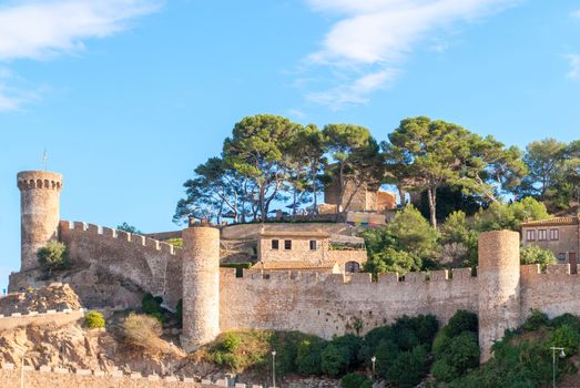 The fortress of Vila Vela in Tossa de Mar. Spain, Catalonia