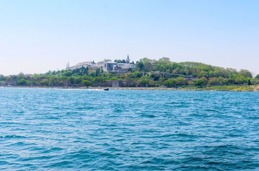 Sea view Topkapi palace before marmara sea Istanbul, Turkey