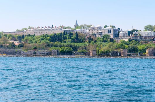 Sea view Topkapi palace before marmara sea Istanbul, Turkey