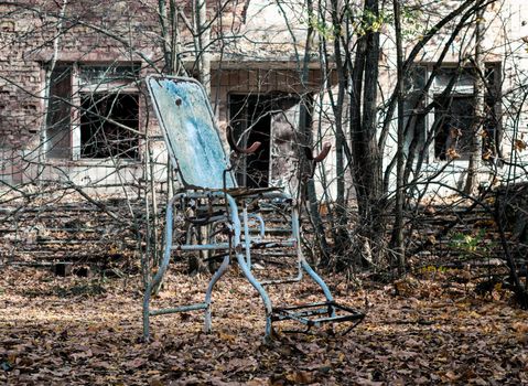 famous dangerous place hospital in an abandoned infected city of Chernobyl Ukraine
