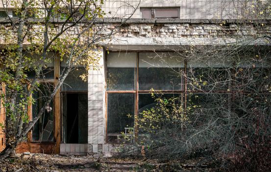 famous dangerous place hospital in an abandoned infected city of Chernobyl Ukraine