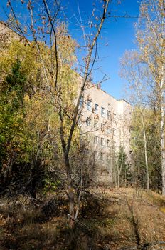 famous dangerous place hospital in an abandoned infected city of Chernobyl Ukraine