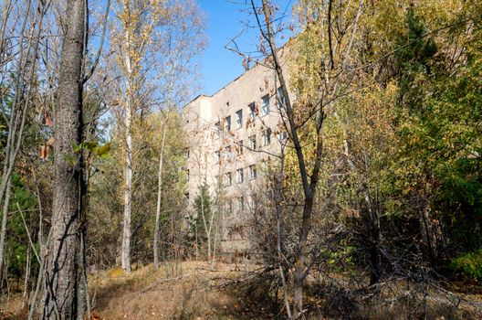 famous dangerous place hospital in an abandoned infected city of Chernobyl Ukraine