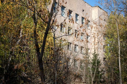 famous dangerous place hospital in an abandoned infected city of Chernobyl Ukraine