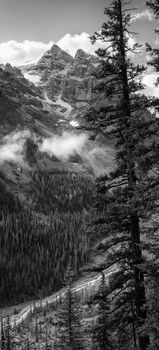 Small creek within the Rocky Mountains close to Lake Louise, Banff National Park, Alberta, Canada