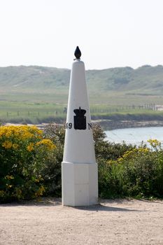 Landmark in the nature reserve (het zwin) on the border of Belgium Netherlands