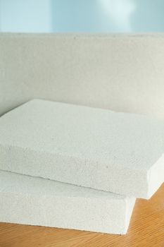 Lightweight construction brick. Lightweight foamed gypsum block