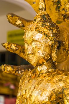 Buddha statue in the temple of Thailand.