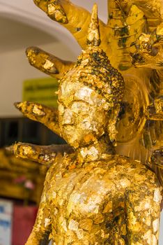 Buddha statue in the temple of Thailand.