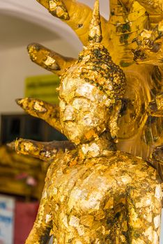 Buddha statue in the temple of Thailand.