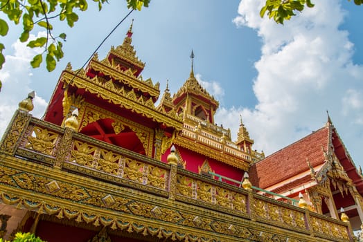 Temple in Thailand,  Wat Prathat Ruang Rong, Thailand.